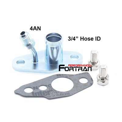 Oil Feed Return Flange Kit for TOYOTA CT12 CT20 CT26 4AN Feed 3/4&quot; Hose Drain