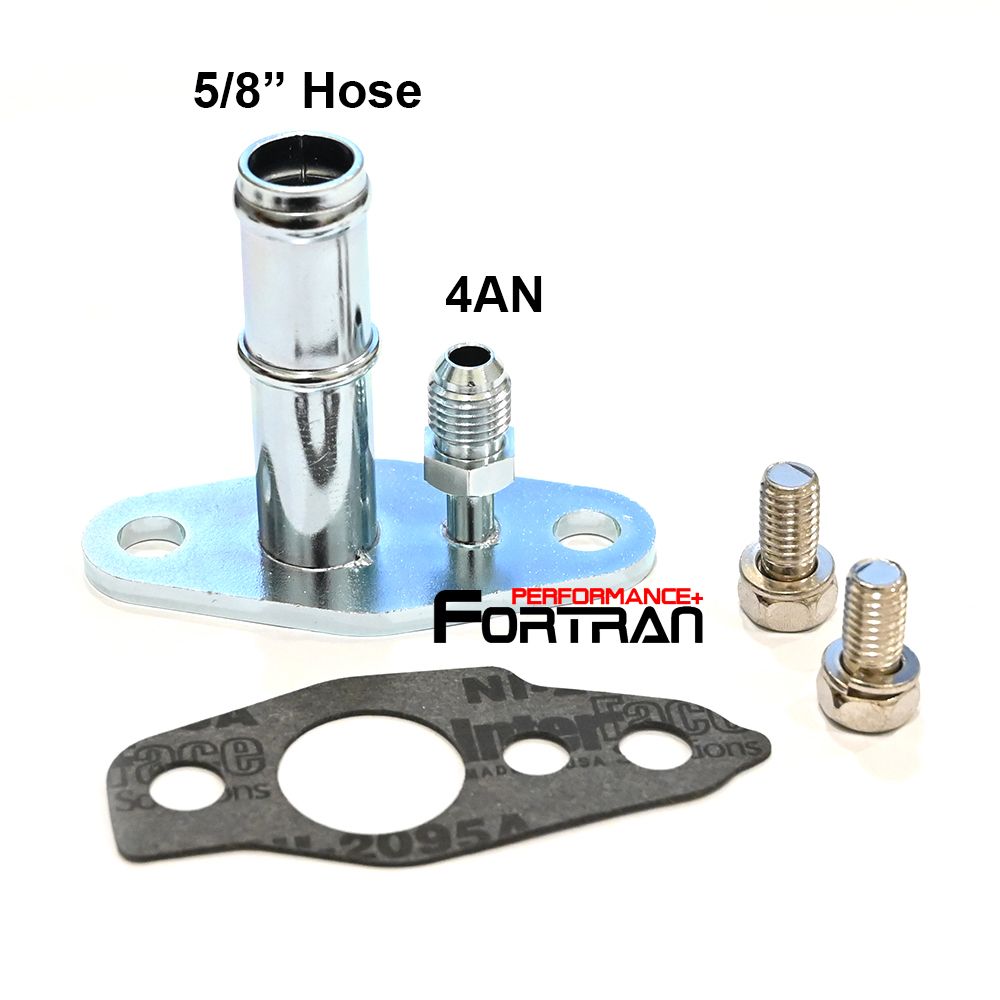 Oil Feed Return Flange Kit for TOYOTA CT12 CT20 CT26 4AN Feed 5/8&quot; Hose Drain