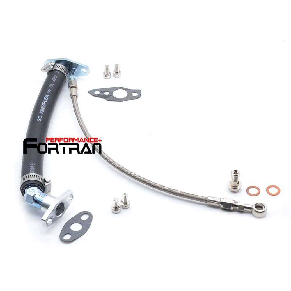 Turbo Oil Feed Return Line Kit for TOYOTA 1KZ-TE w/ CT12B Land Cruiser Prado Hilux