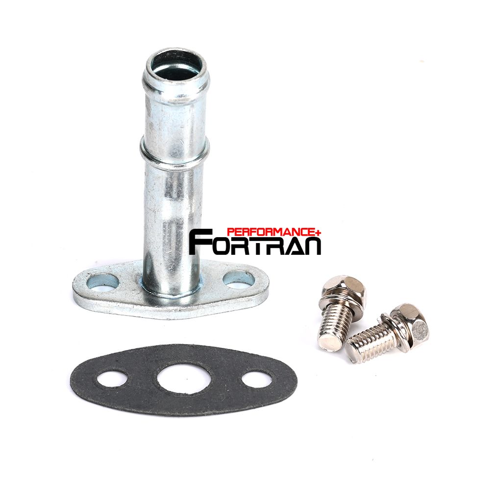 Turbo Oil Drain Flange Kit Fit Garrett G series G25 G30 G35 660 770 900 1050 to  5/8&quot; 16mm Barb