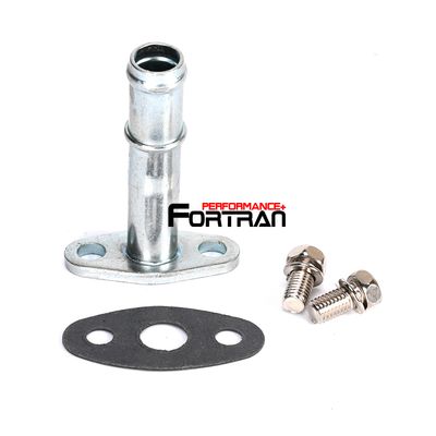 Turbo Oil Drain Flange Kit Fit Garrett G series G25 G30 G35 660 770 900 1050 to  5/8&quot; 16mm Barb