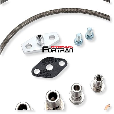 Turbo Oil Water Line FOR Nissan Skyline RB25DET 6AN Line with T3  top mount