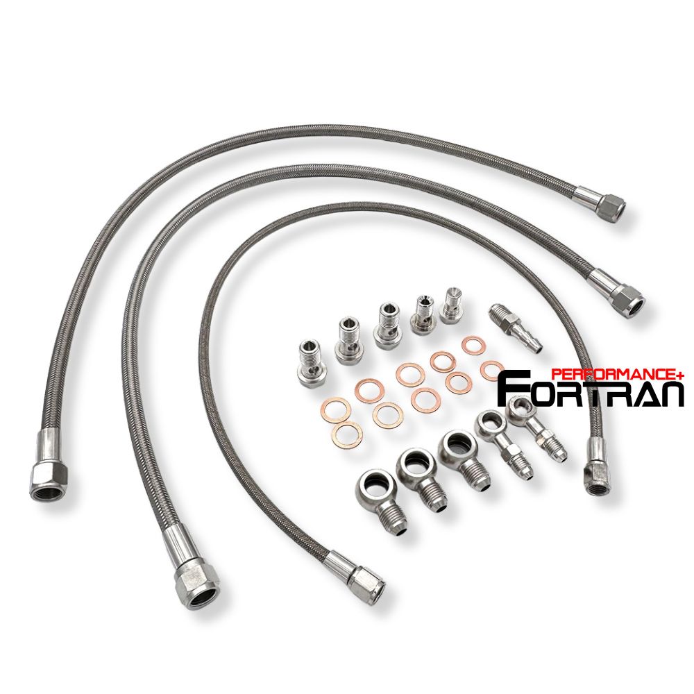 Turbo Oil Water Line FOR Nissan Skyline RB25DET 6AN Line with G series G25 G30 G35