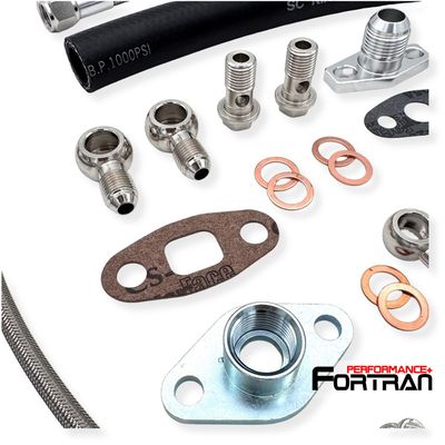 Turbo Oil Water Line Kit TOYOTA 1JZ-GTE / 2JZ-GTE w/ Garrett GT3037 GT3076R  GT35R / GT3582R / GTX3582R