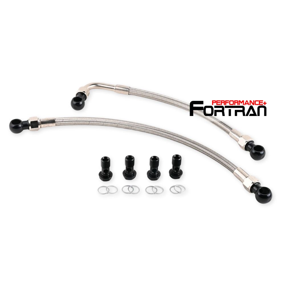 10AN Stainless Braided Oil cooler Lines Hose Pipes Kit for Mitsubishi EVO 7 8 9 High flow