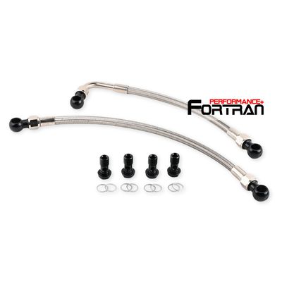 10AN Stainless Braided Oil cooler Lines Hose Pipes Kit for Mitsubishi EVO 7 8 9 High flow