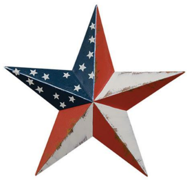 24" Americana Barn Star