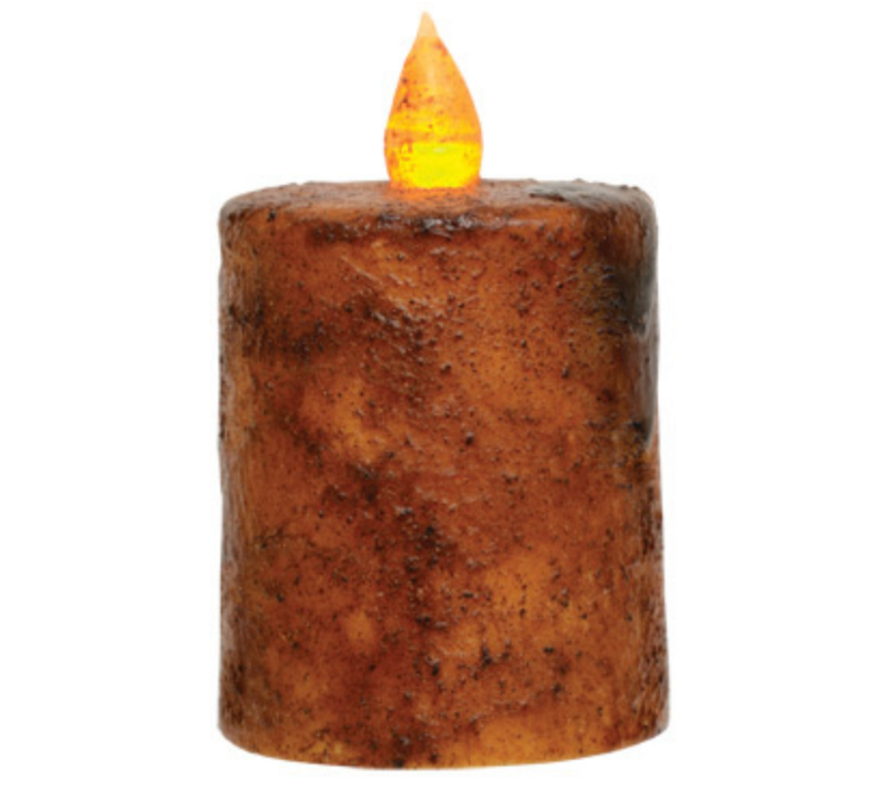 2-3/4&quot;x2-1/2&quot; Burnt Mustard TIMER Pillar Candle