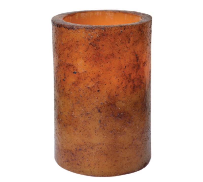 4-1/2&quot; Burnt Mustard TIMER Pillar Candle