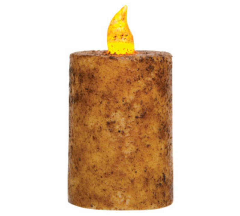 3&quot;x2&quot; Burnt Ivory TIMER Pillar Candle