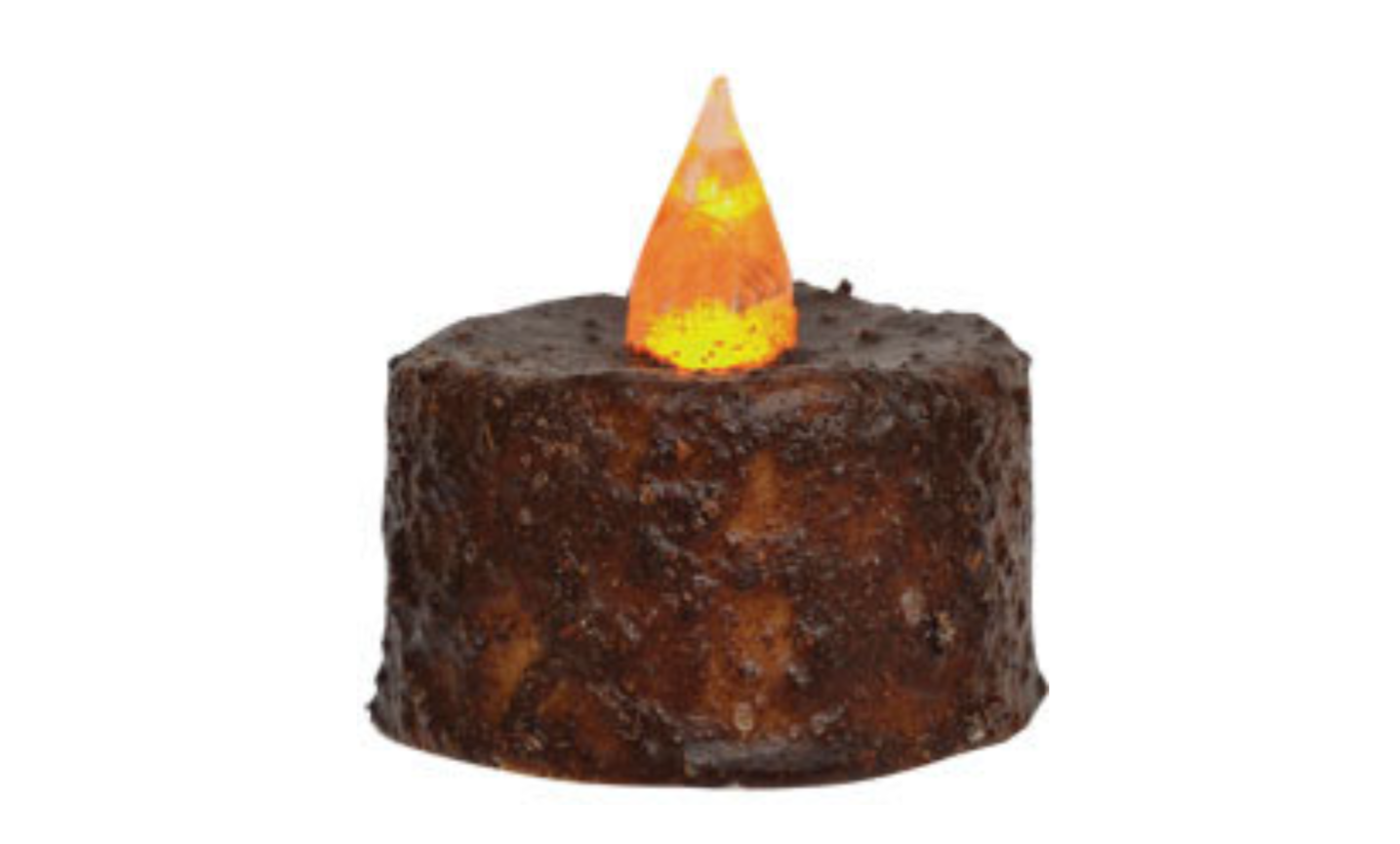 Burnt Mustard TIMER Tealight Candle