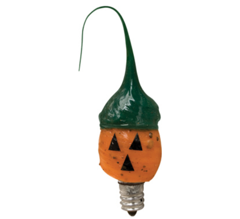Pumpkin Face Silicone Dipped Light Bulb Decorative