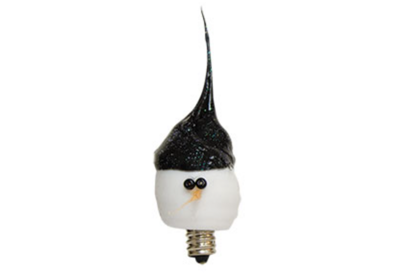 Snowman Silicone Dipped Light Bulb Decorative