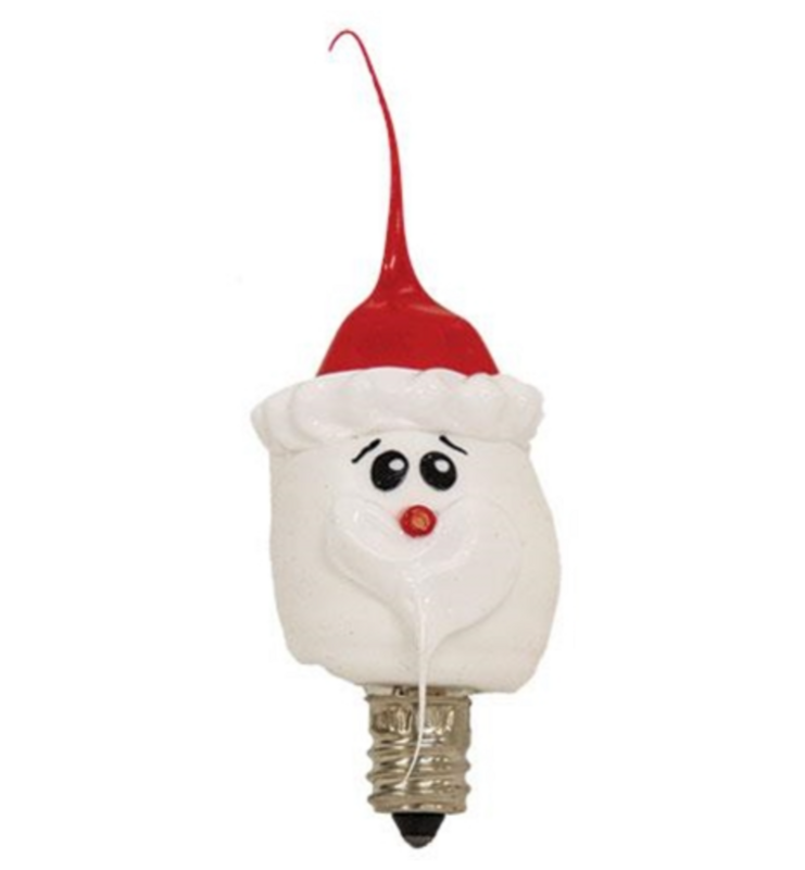 Santa Silicone Dipped Light Bulb Decorative