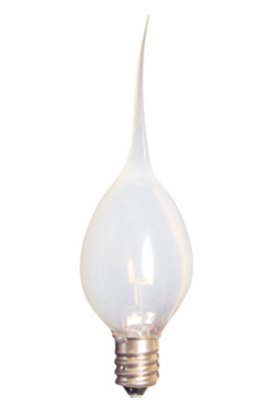 Clear Flickering Silicone Dipped Light Bulb Decorative