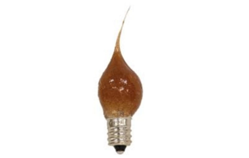 Tiny Cinnamon Silicone Dipped Light Bulb Decorative