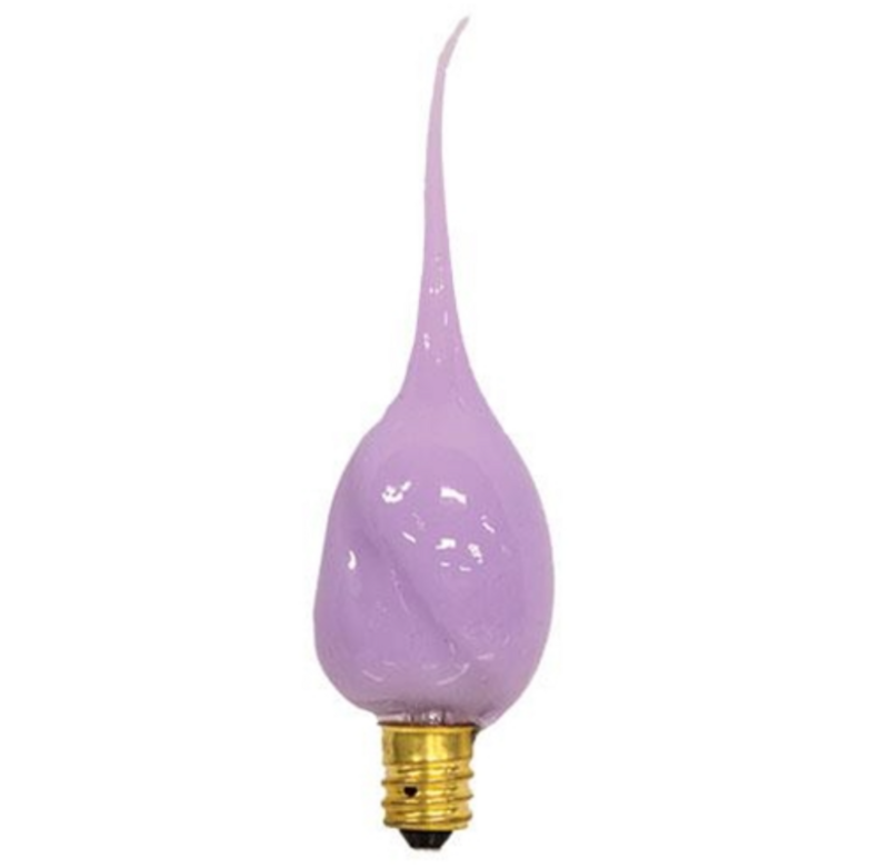 Pastel Purple Silicone Dipped Light Bulb Decorative