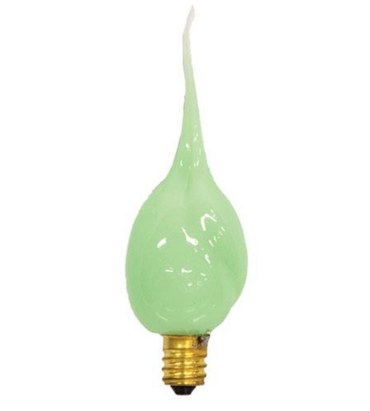 Pastel Green Silicone Dipped Light Bulb Decorative