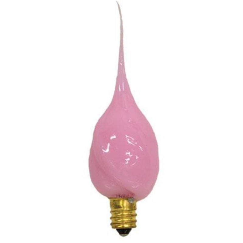 Pastel Pink Silicone Dipped Light Bulb Decorative