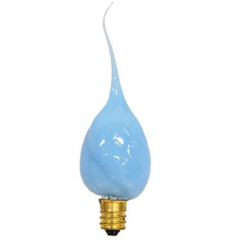 Pastel Blue Silicone Dipped Light Bulb Decorative