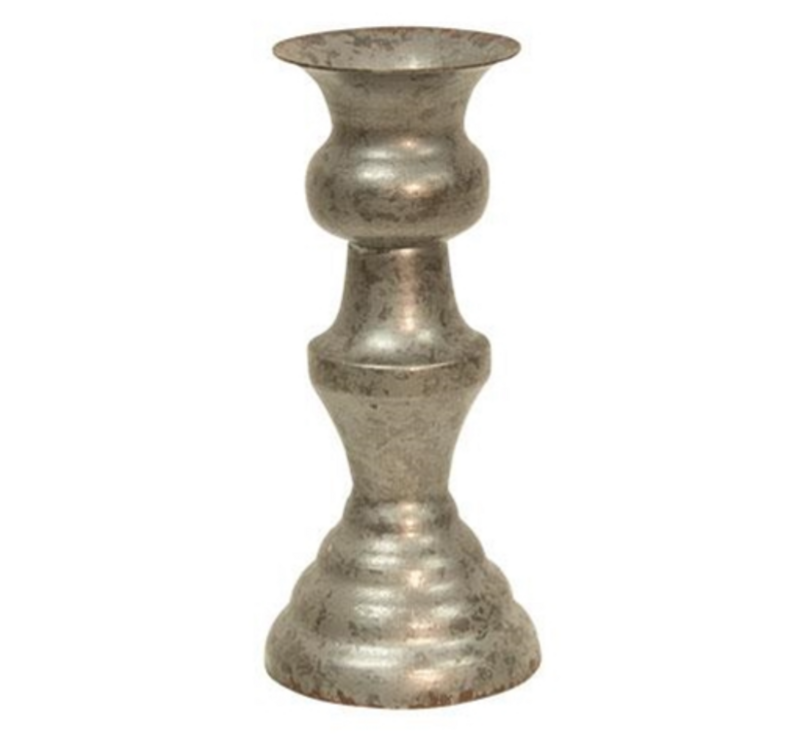 Alette 5-1/2&quot; Pewter Taper Candle Holder