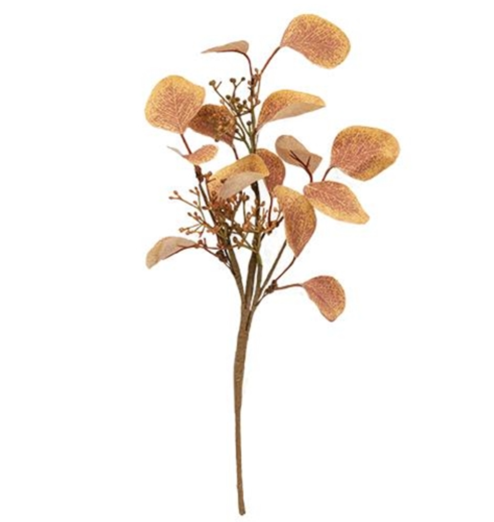 Fall Eucalyptus &amp; Buds Floral Pick Decor Accent