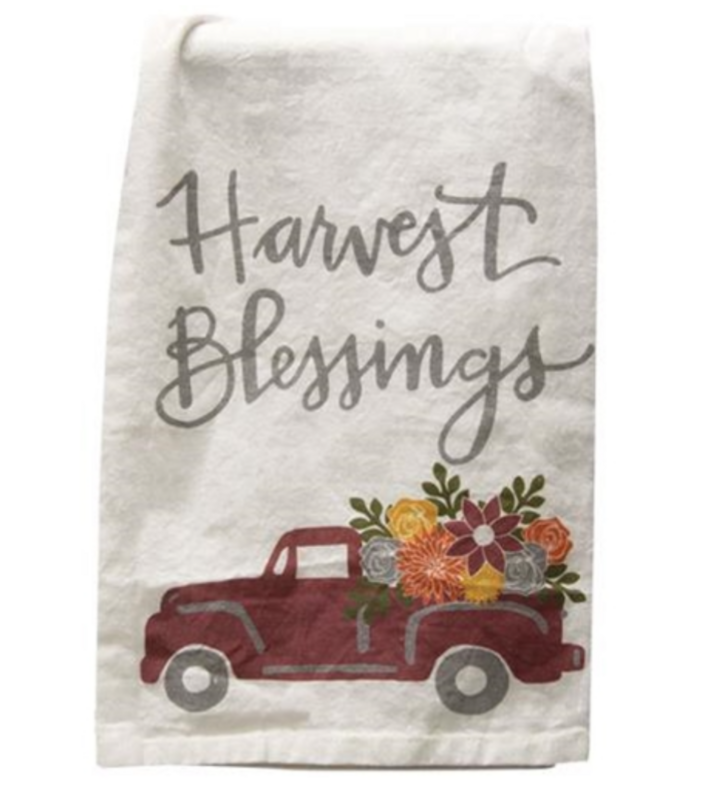 Harvest Blessings Dish Towel