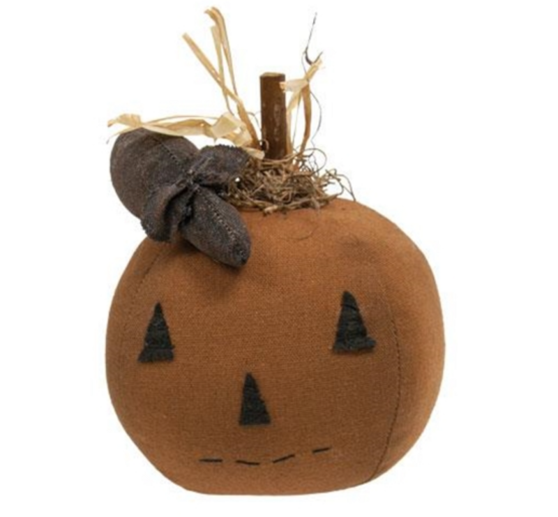 Jack O Lantern with Mouse Primitive Country Ornament