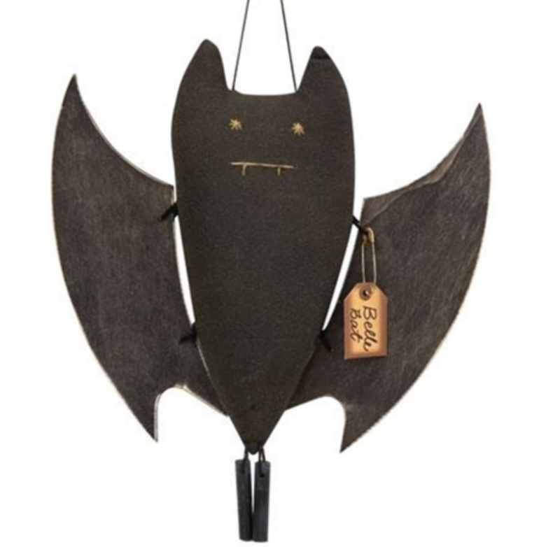 Primitive Bella Bat Ornament Decor Accent