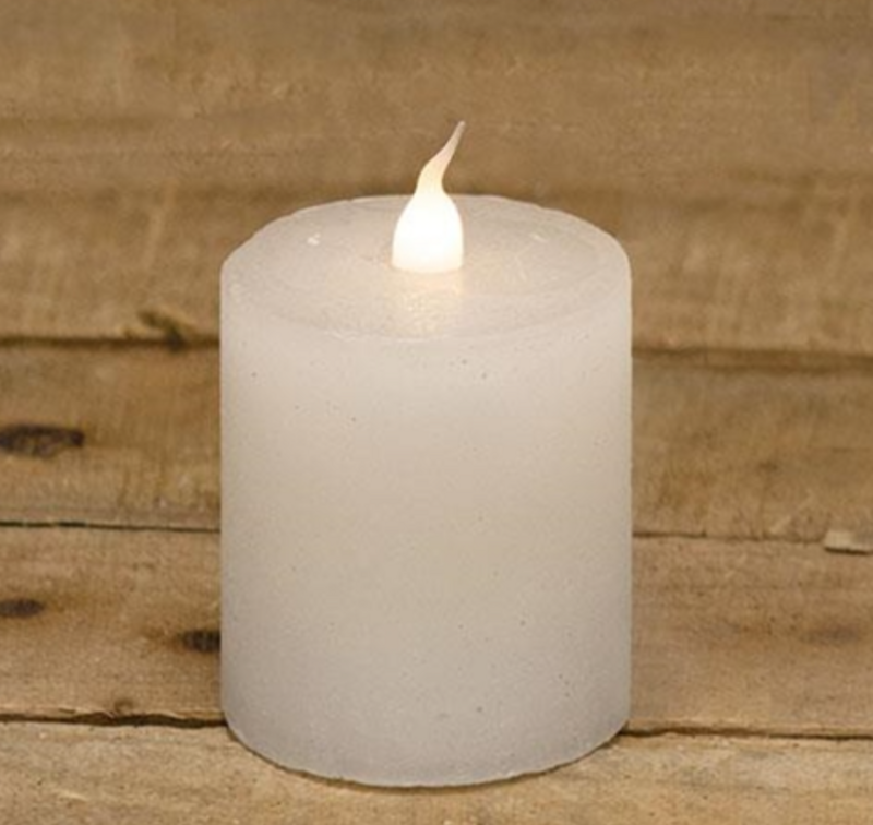 2&quot;x2-1/2&quot; White TIMER Pillar Candle