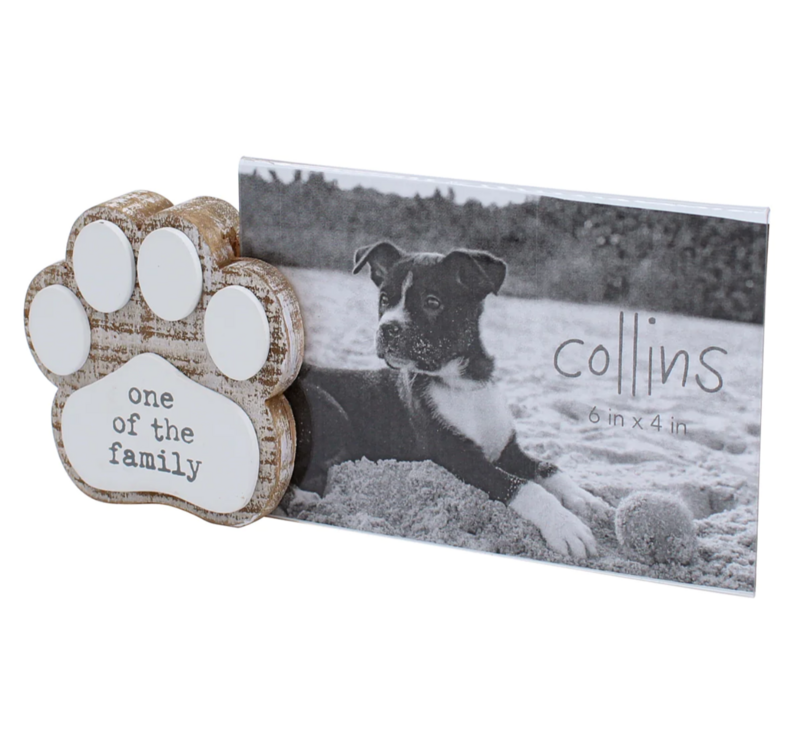 One of the Family Pet Paw Dog Photo Frame 6x4