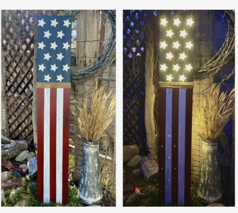 DIY Workshop: Patriotic Light Up Flag Porch Leaner - June 20