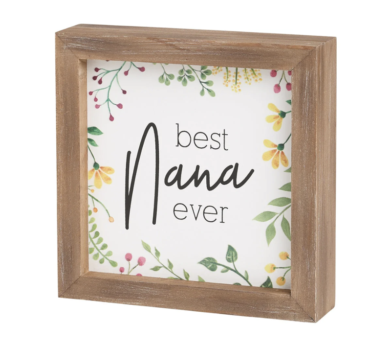 NANA Sign Shelf Sitter Decor Accent