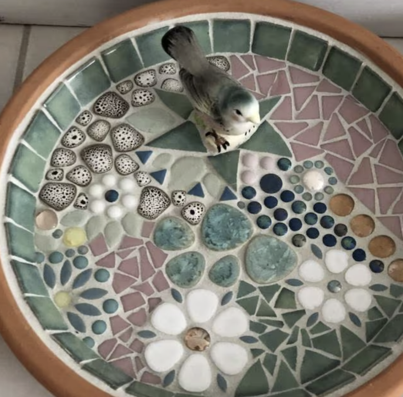 DIY Workshop: Mosaic Table Top Bird Bath - July 27 (3:00pm-5:00pm)