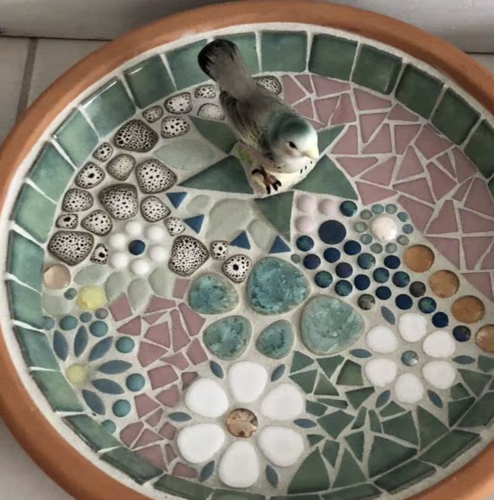 DIY Workshop: Mosaic Table Top Bird Bath - July 26th (1:00pm-4:00pm)