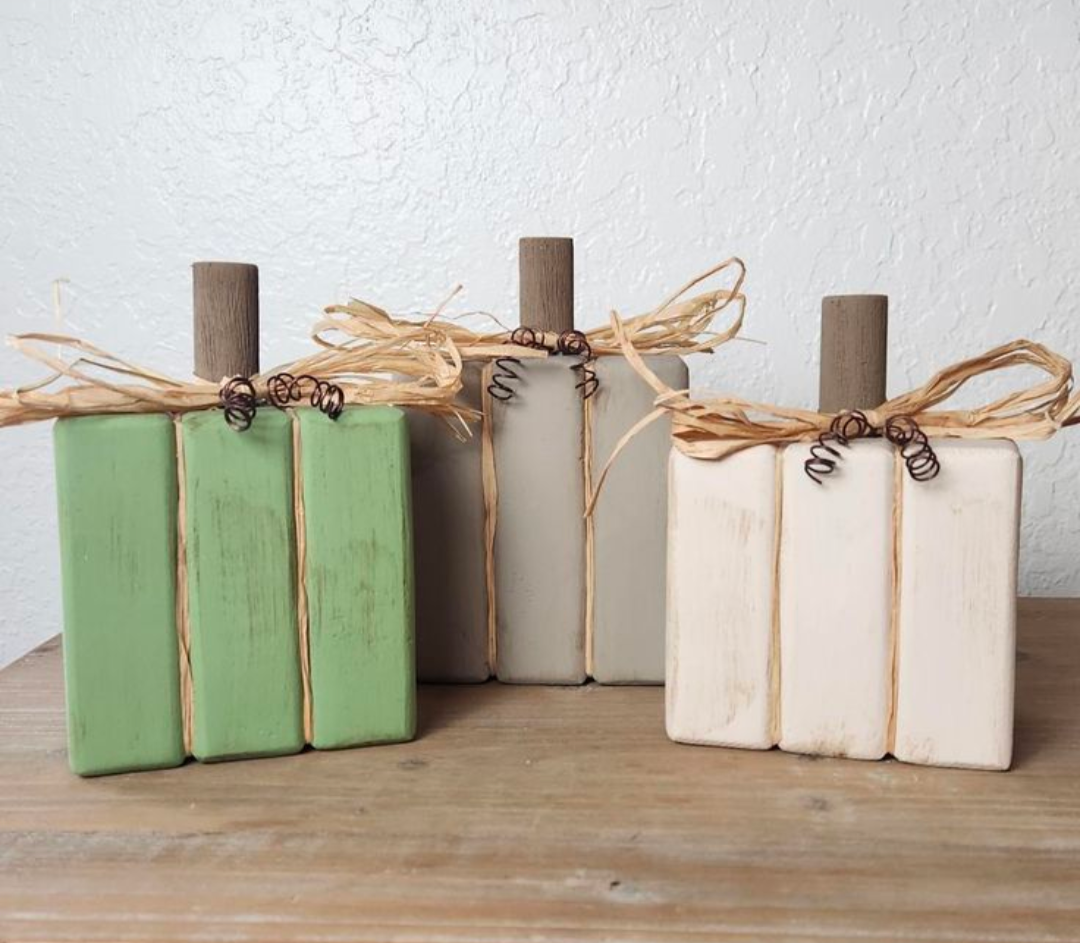 DIY Workshop: Create a Pumpkin Trio Shelf Sitter - August 13th (6:30pm-8:30pm)