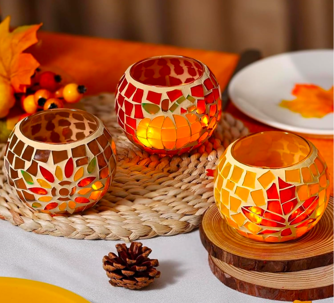 DIY Workshop: Create your own Fall Mosaic Candle Holder - August 20th (6:30pm-9:30pm)