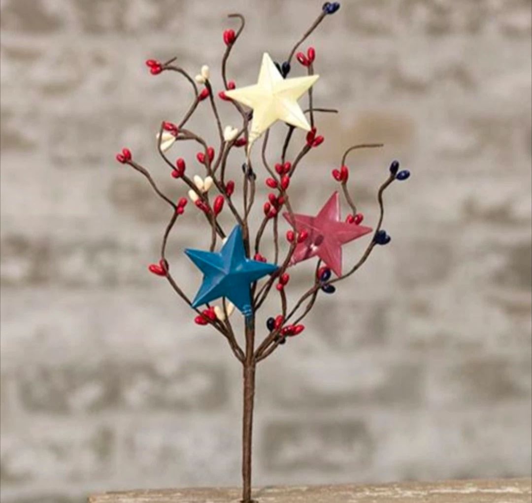 12&quot; Americana Pip Pick w/Red Blue &amp; White Stars