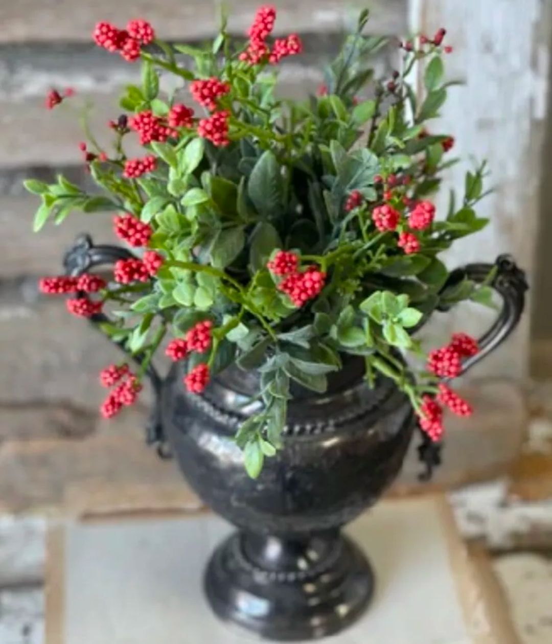 11&quot; Red Nottingham Berry Floral Pick