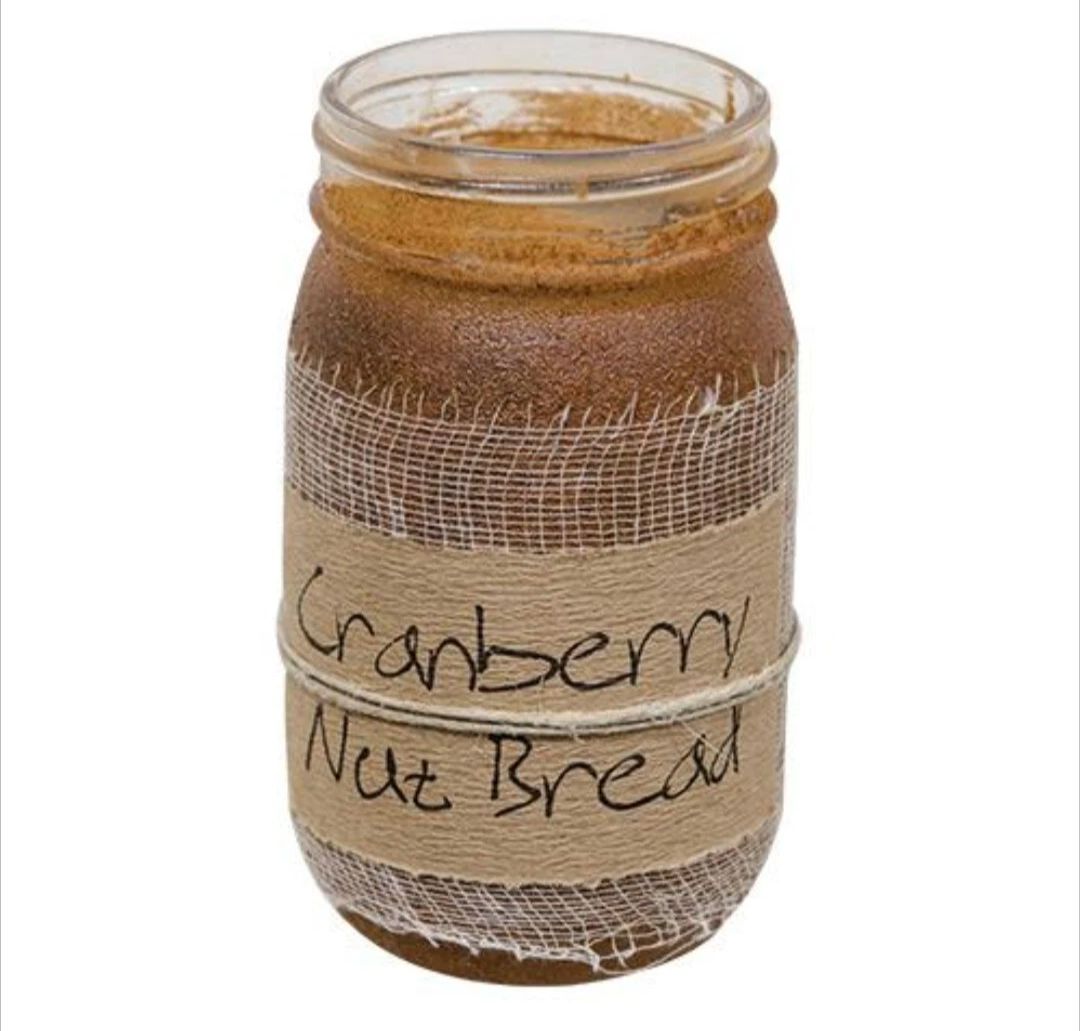 Black Crow Candle Cranberry Nut Bread Jar Candle, 16oz