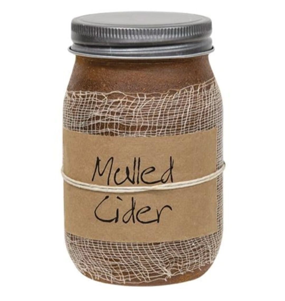 Black Crow Candle Mulled Cider Jar Candle, 16oz