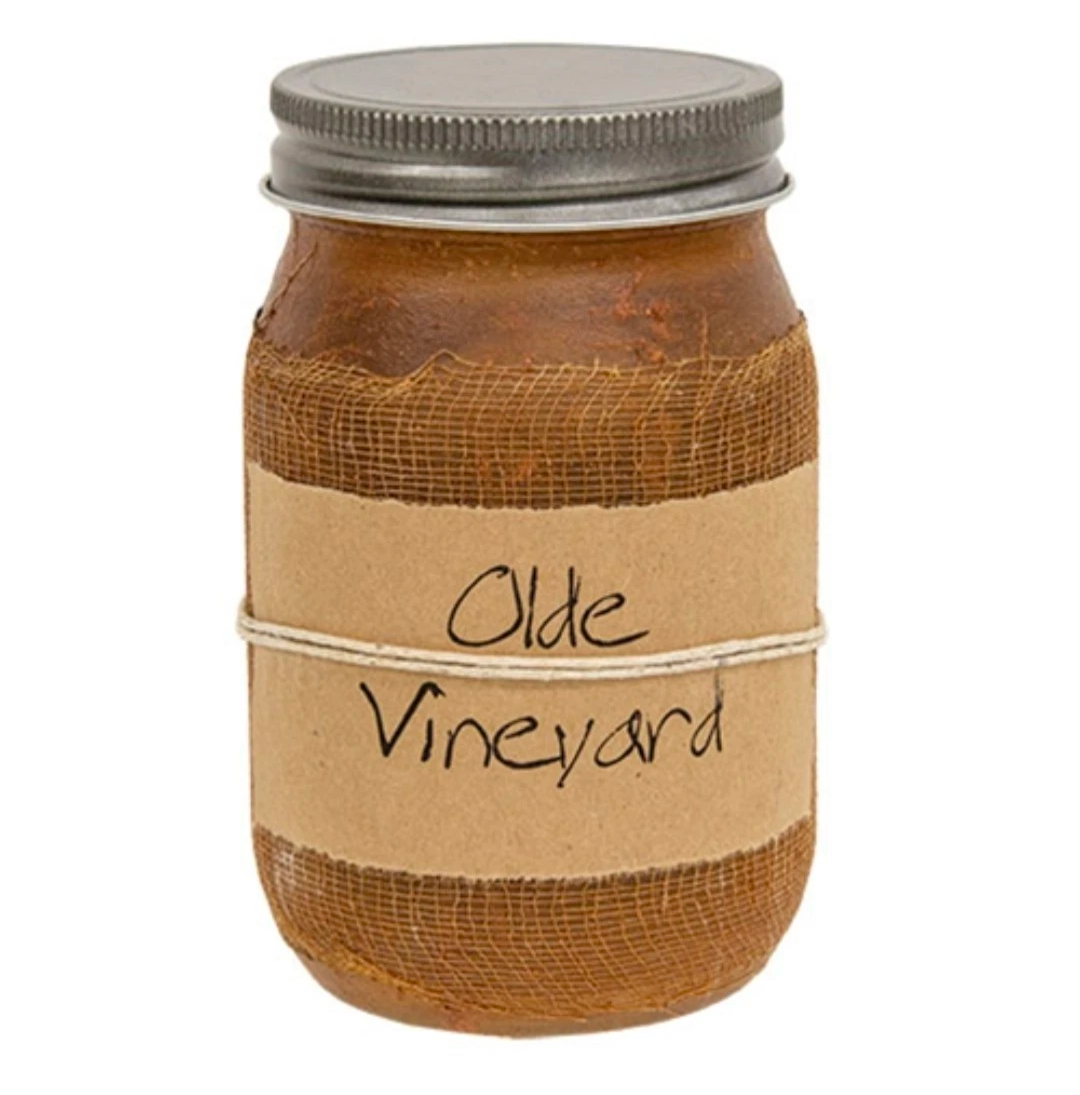 Black Crow Candle Olde Vineyard Jar Candle, 16oz
