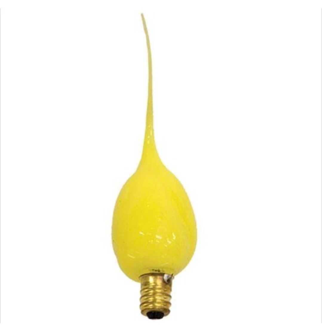 Pastel Yellow Silicone Dipped Bulb Primitive Country Easter Spring