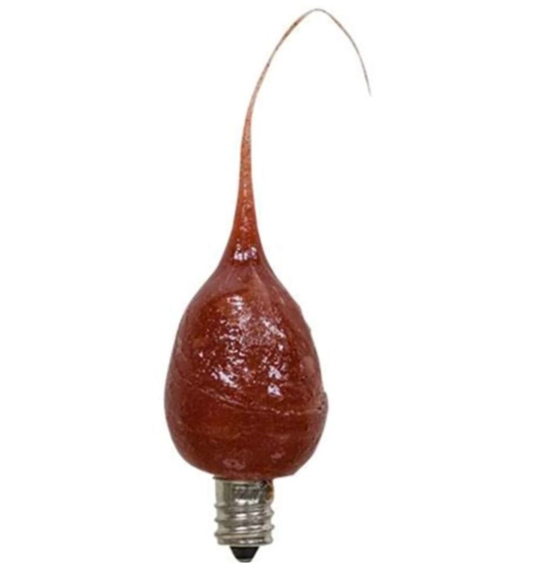 Apple-Cinnamon Silicone Dipped Light Bulb