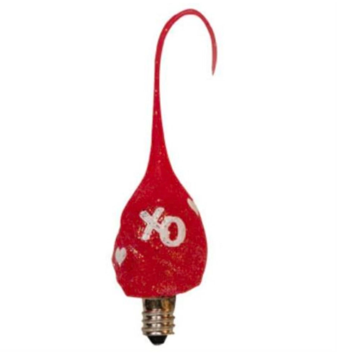 Red Valentine Silicone Dipped Light Bulb