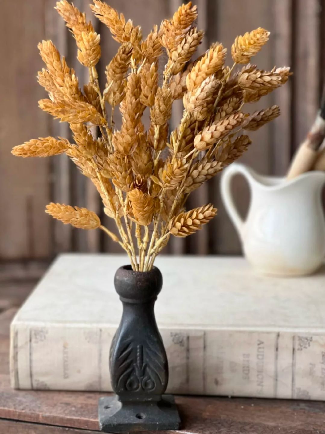 15&quot; Artificial Beige Hops Floral Pick Decor Accent