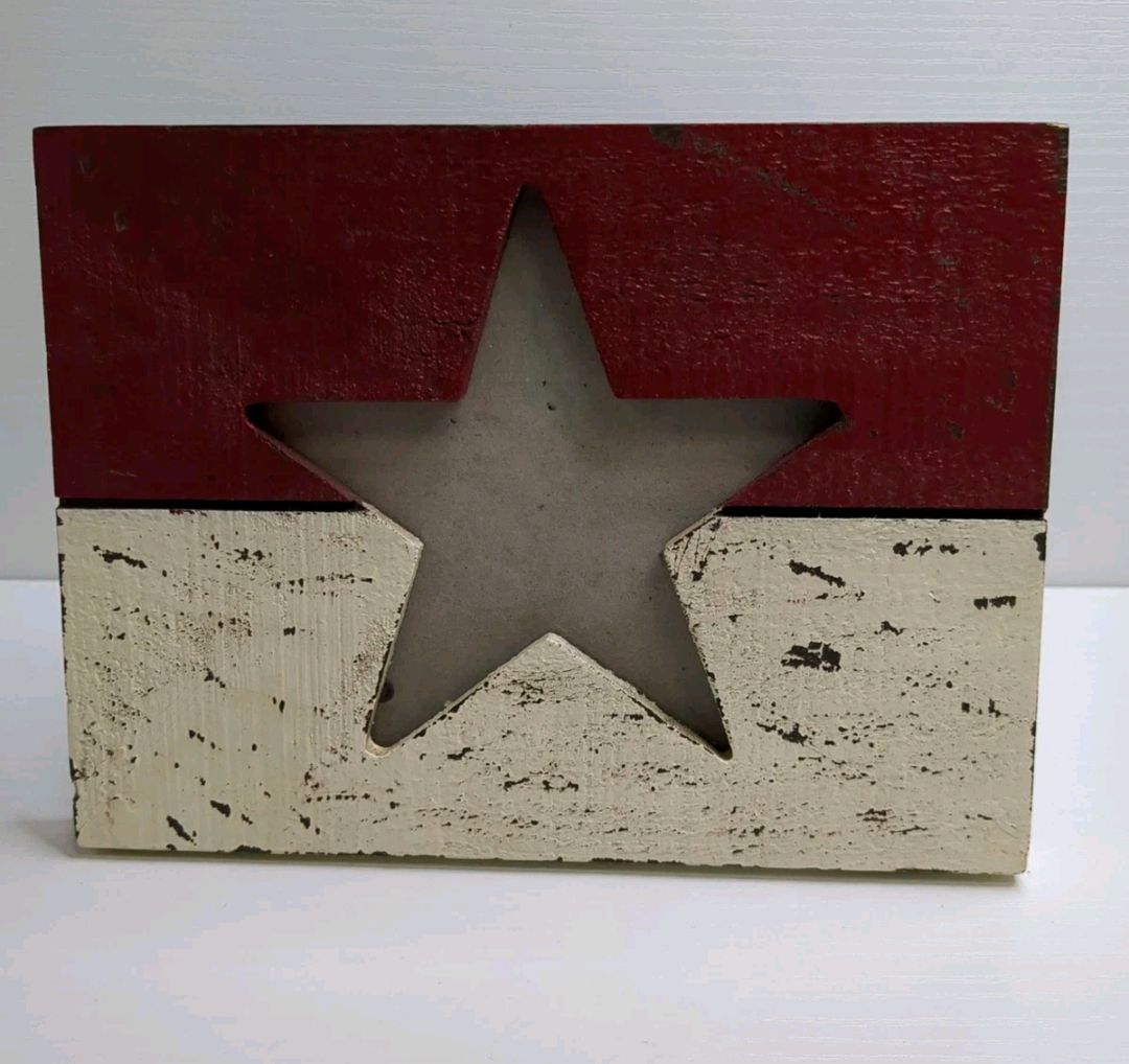 Patriotic Star Picture Frame Decor