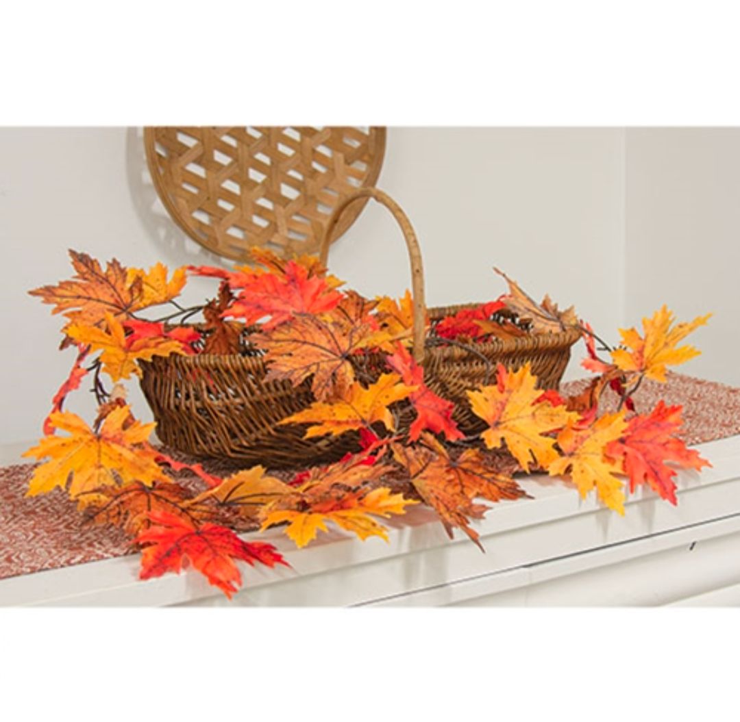 96&quot; Fall Maple Leaf Garland