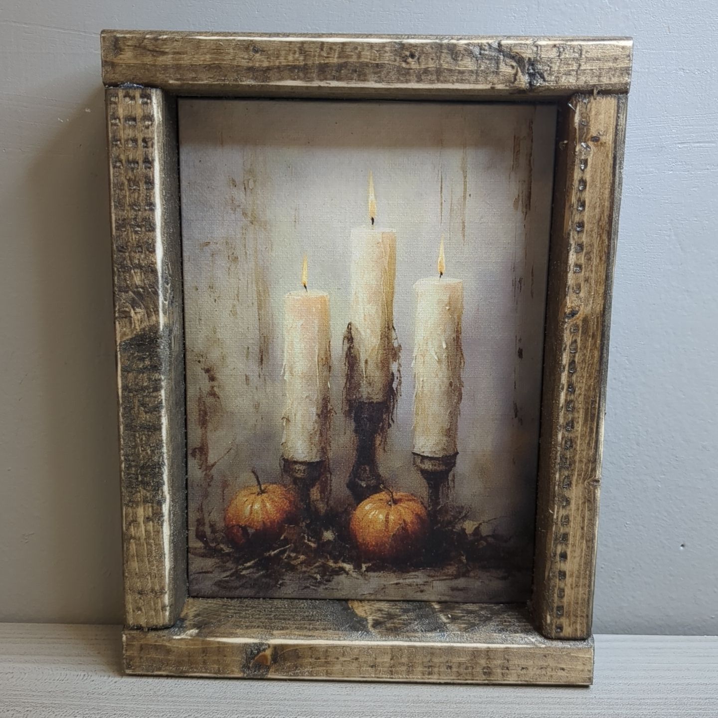 New Halloween Shelf Sitter Art Print Decor 8-1/2&quot; x 6-1/2&quot; - Halloween