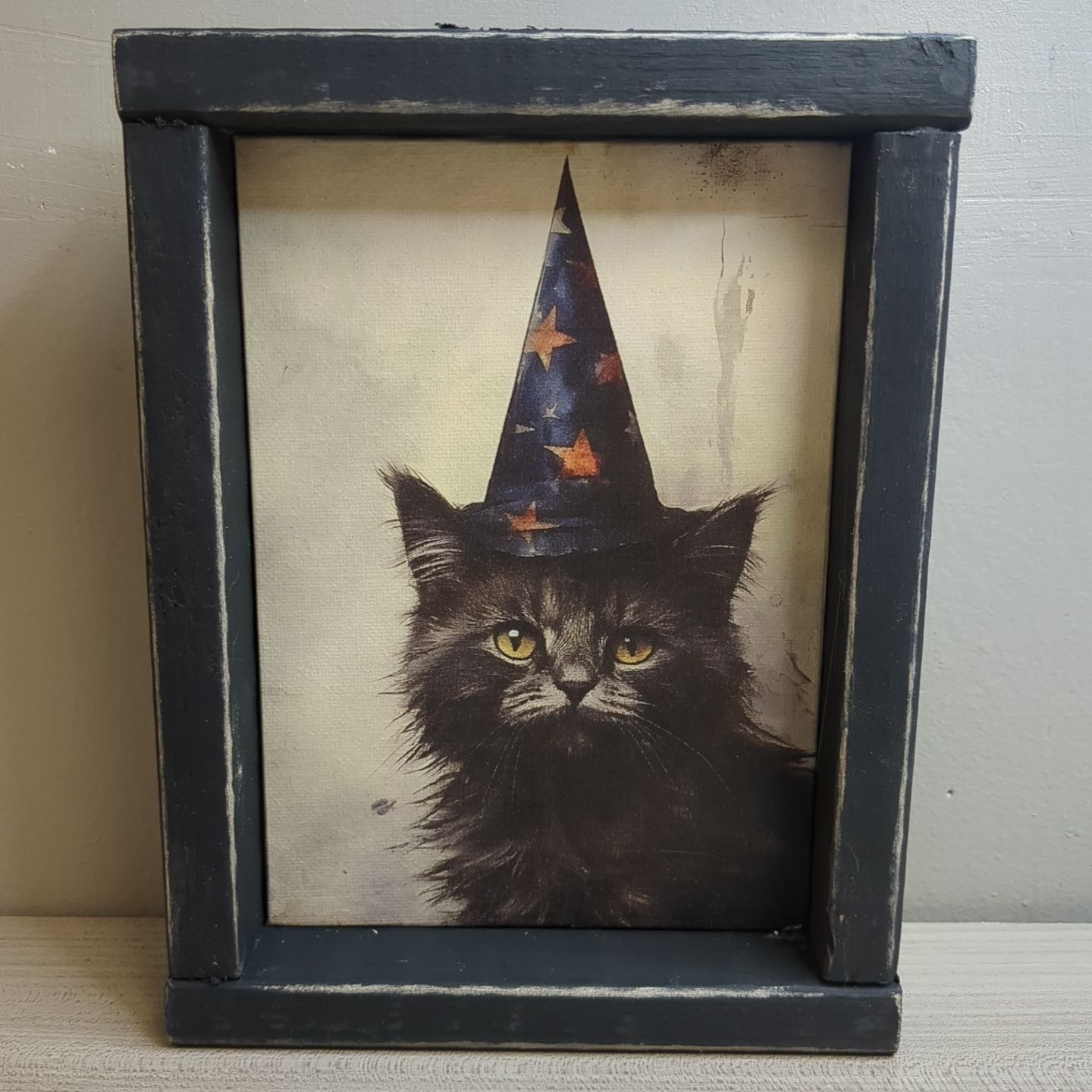 New Halloween Shelf Sitter Art Print Decor 8-1/2&quot; x 6-1/2&quot; - Halloween